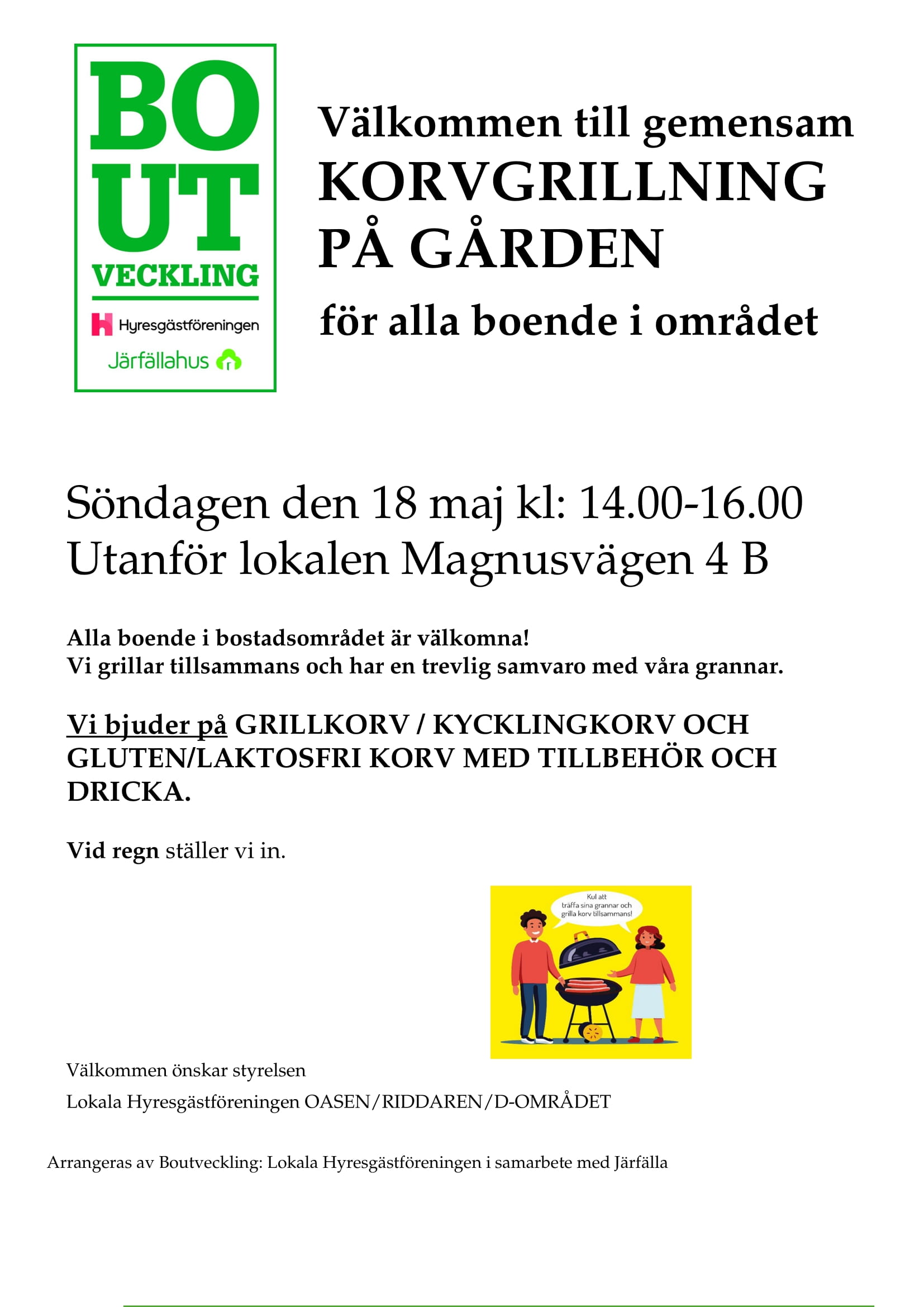 GRILLNING 18 MAJ PÅ GÅRDEN 2025